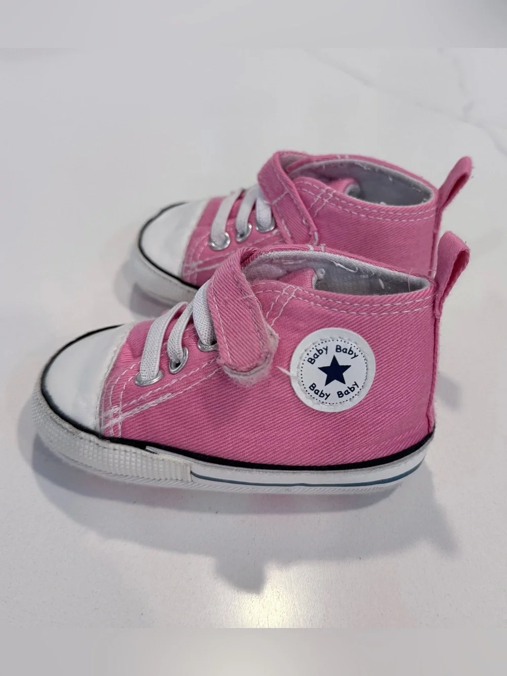 Amazon • Canvas High-Top Baby Shoes